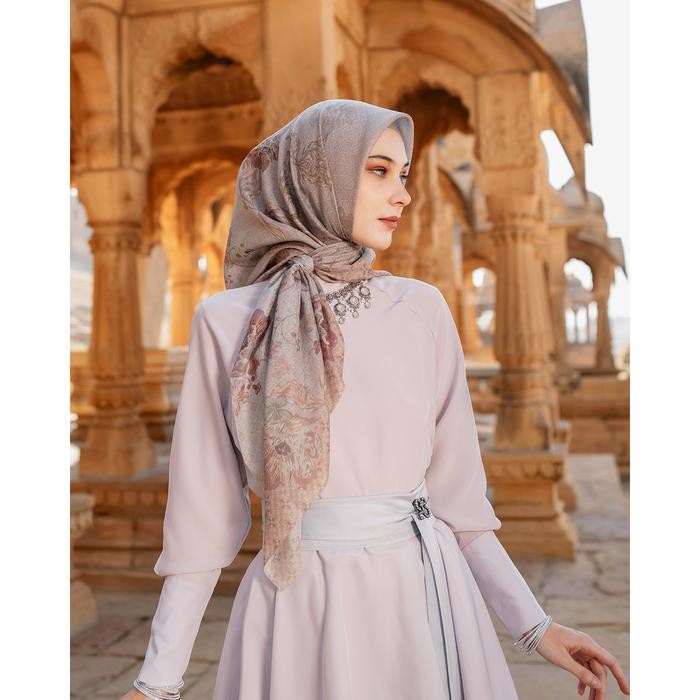 d6fs- Heaven Lights - Agra Scarf - Hijab Motif Segi Empat Ultrafine Voal