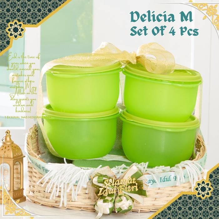 y8px- Cpm Delicia M Set Of 4 Pcs /Storage / Wadah Penyimpanan