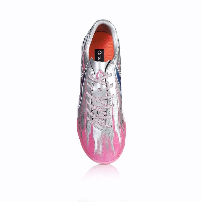 ka1t- Ortuseight Sepatu Futsal Catalyst Legion V5 In Silver Pink