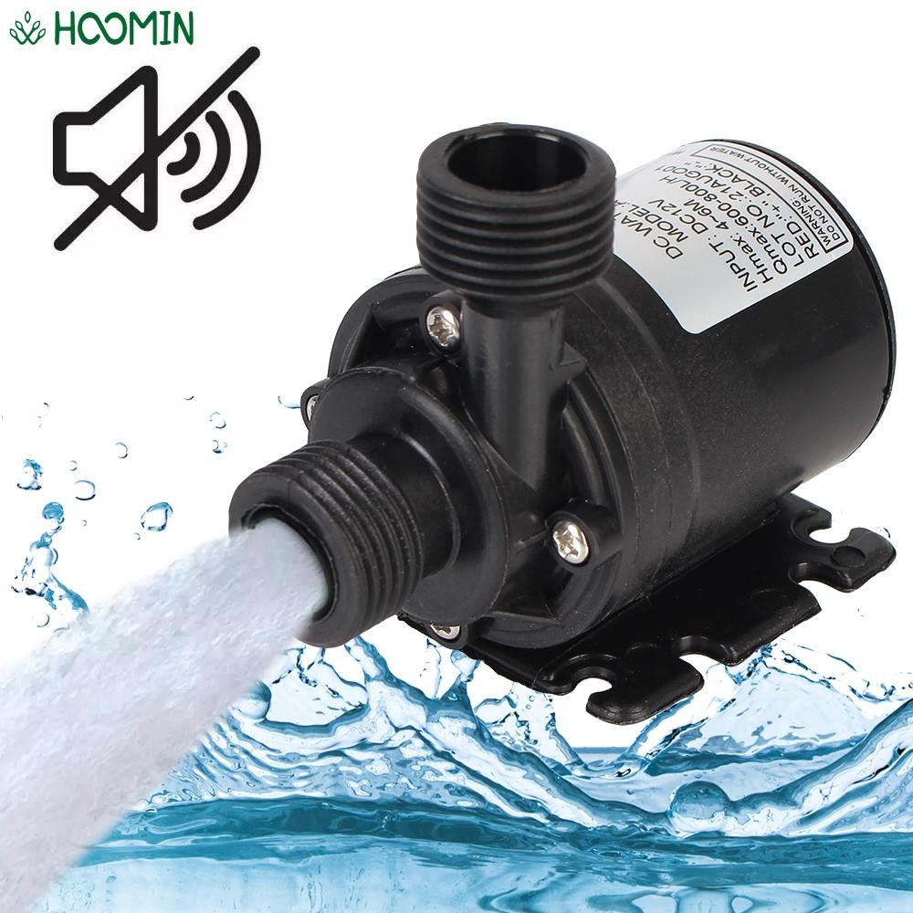 Mini DC 12V 800L/H Portable Ultra-quiet Brushless Motor Submersible Water Pump 5M for Cooling System