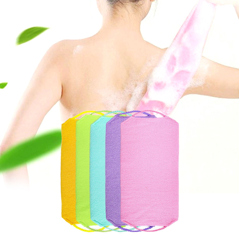 BARU Exfoliating Rubbing Bath Towel Washcloth Elastic Shower Body Scrub Cleaning Massage Bath Towel 