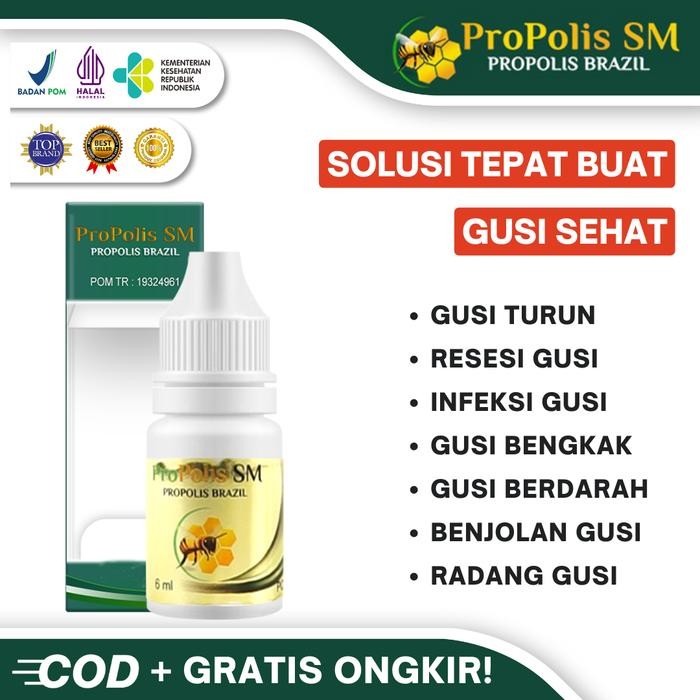 eoug- Obat Gusi Turun Herbal - Resesi Gusi - Gigi Turun - Propolis Sm Brazil