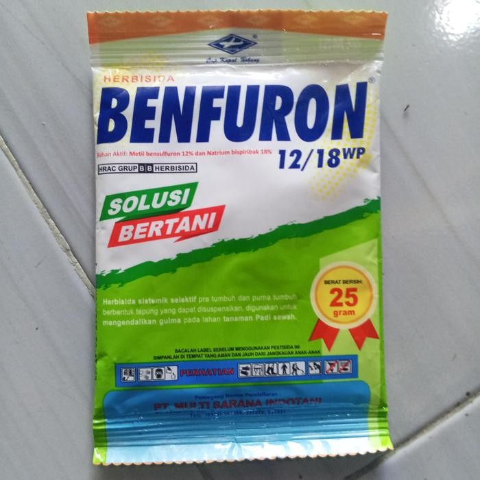 AMPUH Benfuron herbisida selektif 25 gr racun rumput selektif tanaman padi gulma daun sempit
