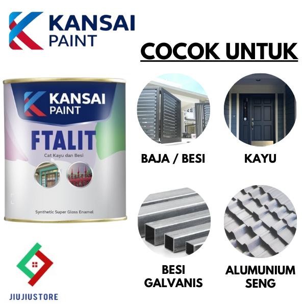 FTALIT CAT KAYU DAN BESI 1 KG CAT MINYAK 1KG KANSAI FTALIT CAT MINYAK