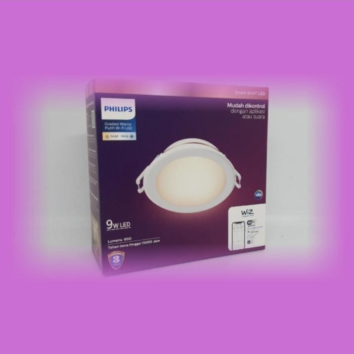 Downlight Led Panel Plafon Philips Smart Wifi 9W 9 Watt