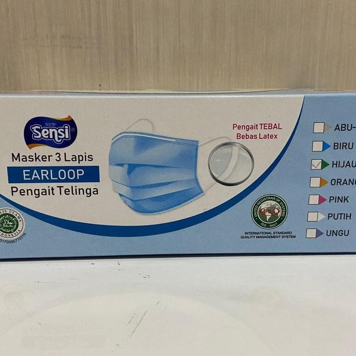 KJB Masker Sensi earloop 3ply 40pc/box