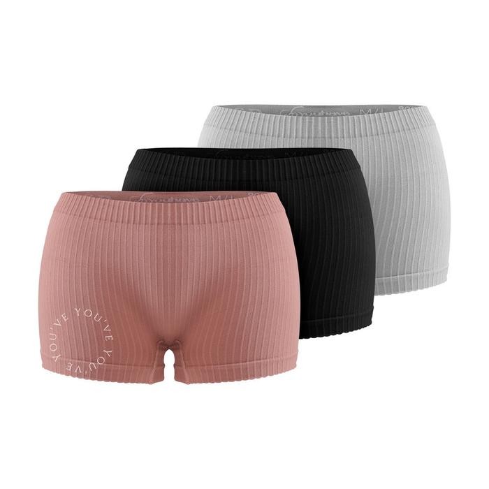Youve Celana Dalam Boxer Wanita Garis Polos Korset Boyshort 300087