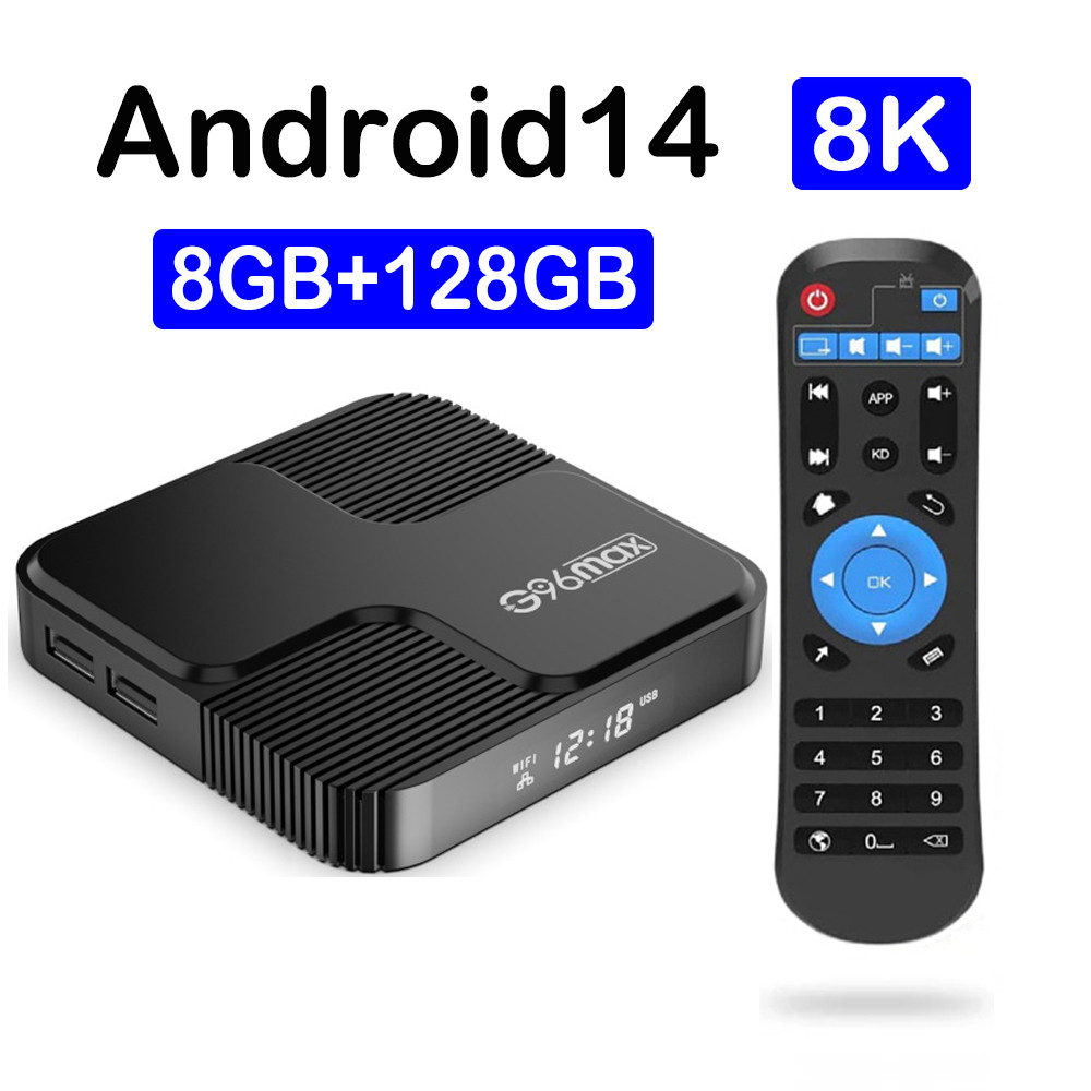Newest Android 14 Smart Tv Box 8K Ultra Hd H618 Dual Band Wifi 5G 4Gb 8Gb Ram 64Gb 128Gb Netflix Set