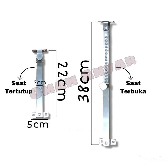 Lansungkirim- Ramskar Lamskar Engsel Hak Angin Jendela Ss Stainless Steel Muller Gerber