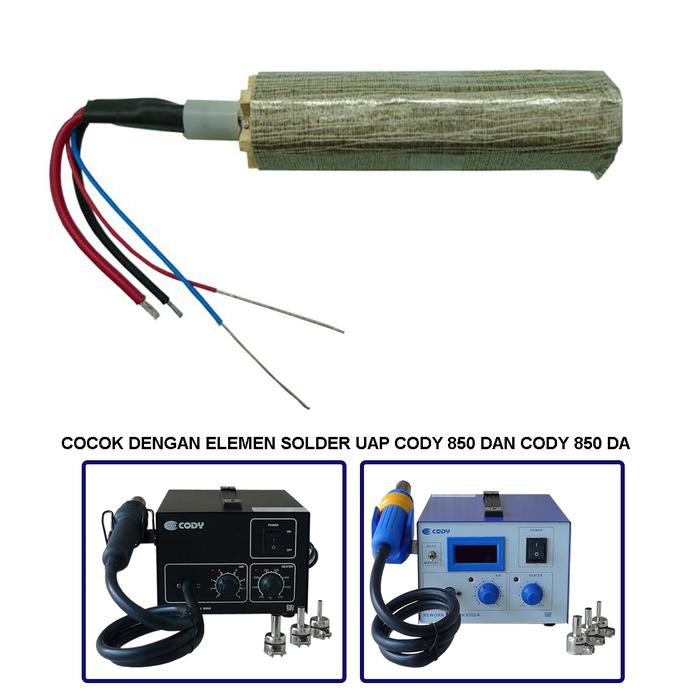 KirimLgsG- Elemen Pemanas Blower Hp Dengan Isolator Cody 850, Diameter 2Cm Panjang 7Cm