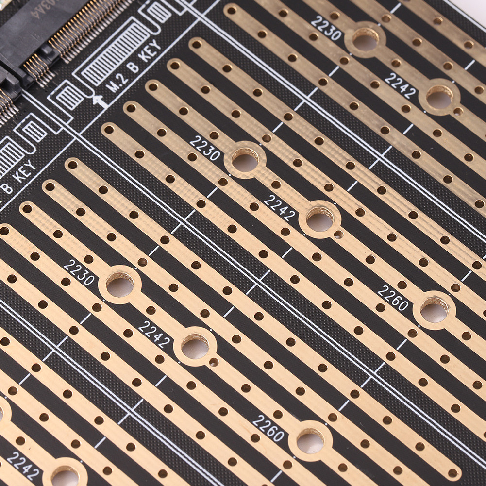 SA3034M NVME M.2 to PCI-E 1x Adapter Card for M-Key NVME/B-Key SATA Extender Board for 2230/2242/226