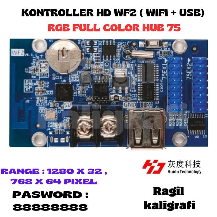 focx- Kontroller Huidu Hd Wf2 Controller Running Text Wf2 Wifi