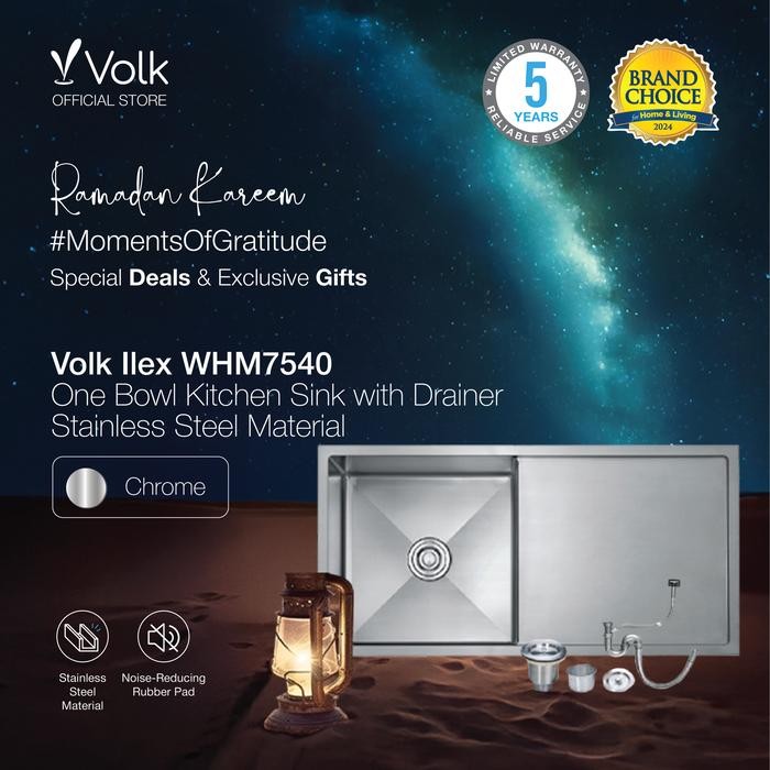 VOLK ILEX BAK CUCI PIRING - SATU LUBANG DAN SATU SAYAP (WHM7540)