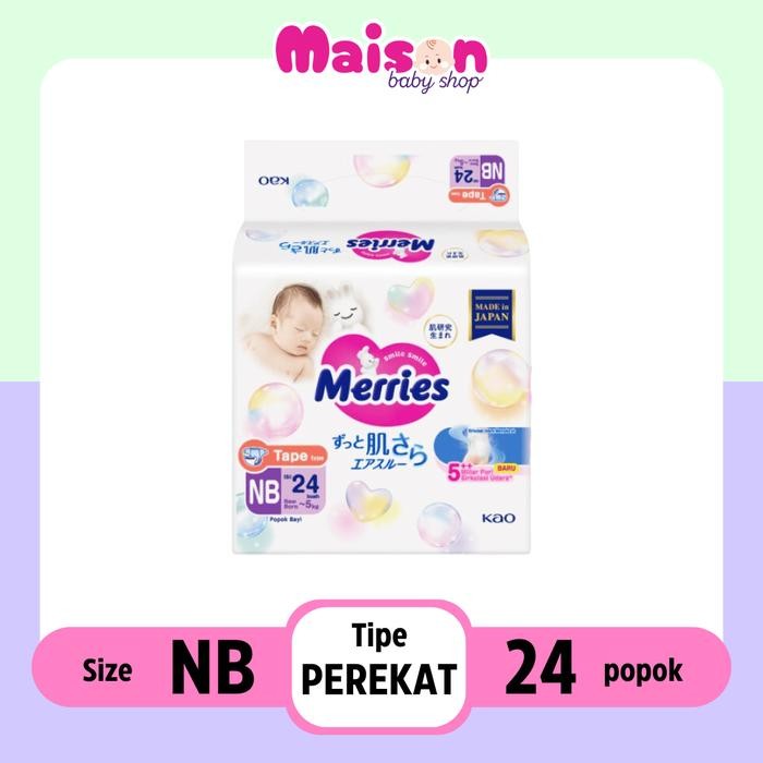 l1wc- Merries Newborn Tape Newborn 24 Nb24 Nb 24 Diapers Popok Bayi Lahir