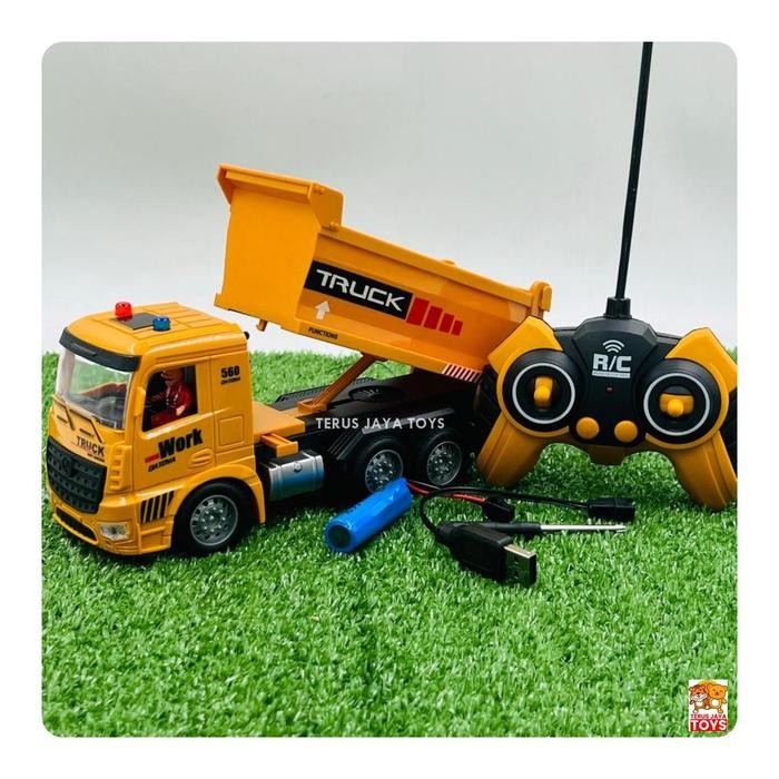 Hobi3s- Baru Mainan Mobil Remot Truk Sampah Dump Truck Rc