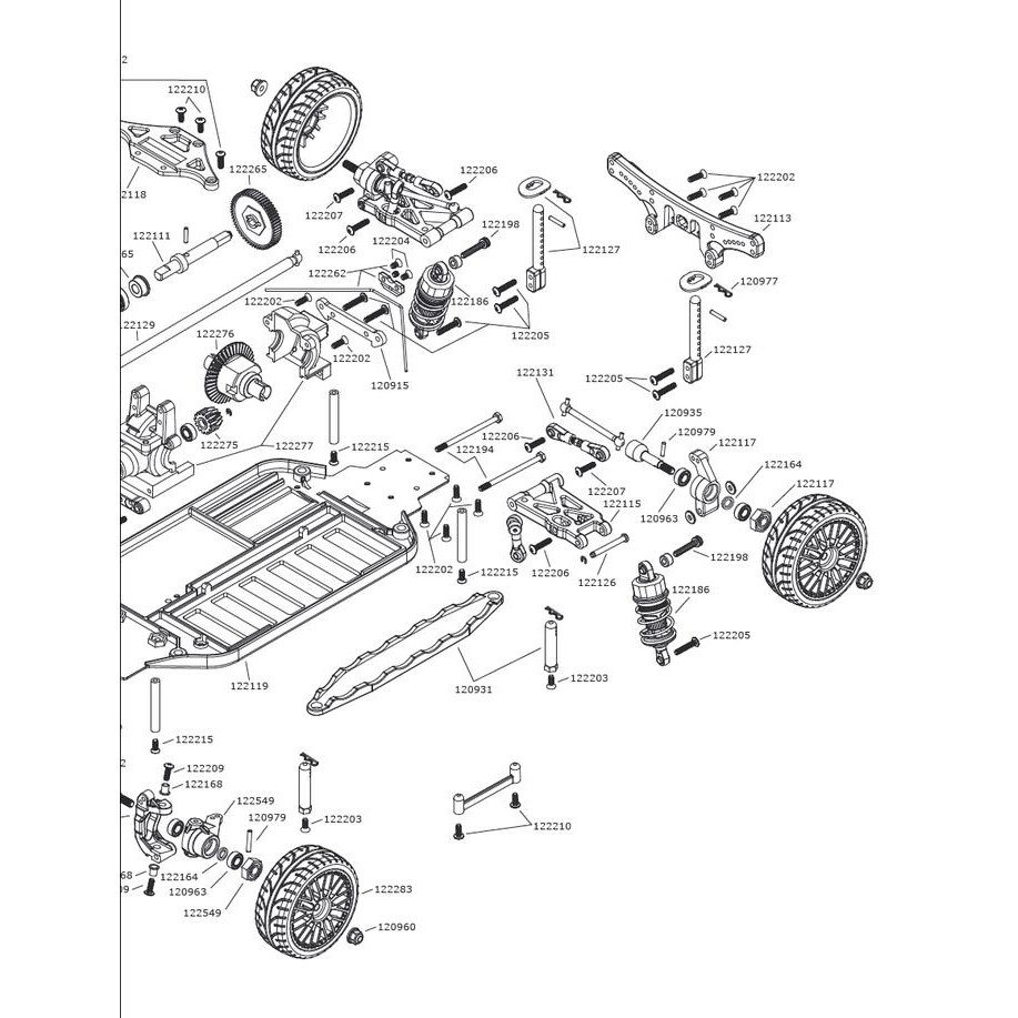 Hobi3s- Original Parts Zd Racing Lrp 1/10 Rally Touring Kit