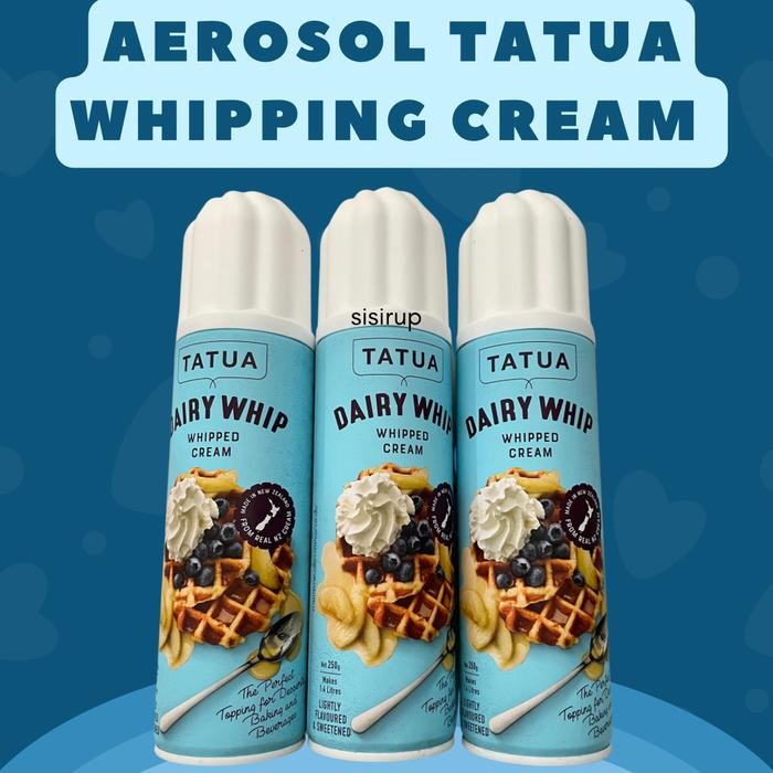 Eat77- Aerosol Tatua Whipping Cream /Whip Cream Tatua Semprot / Whipped Cream