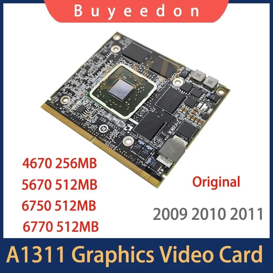 Casing Laptop Original HD 4670 5670 6750 6770 VGA Video Card For iMac 21.5" A1311 Graphics Card 256M