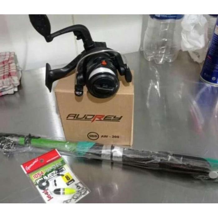 KAIL PANCING 1 SET ALAT MANCING KUAT MURAH JORAN ALAT MEMANCING TONGKAT PANCING REEL TEGEK ALAT