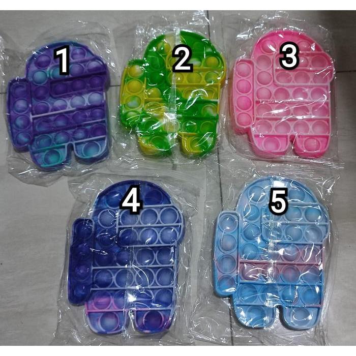 NEW PUSH BUBBLE FIDGET POP IT FIDGET TOY MURAH POP IT FIDGET TOY RAINBOW