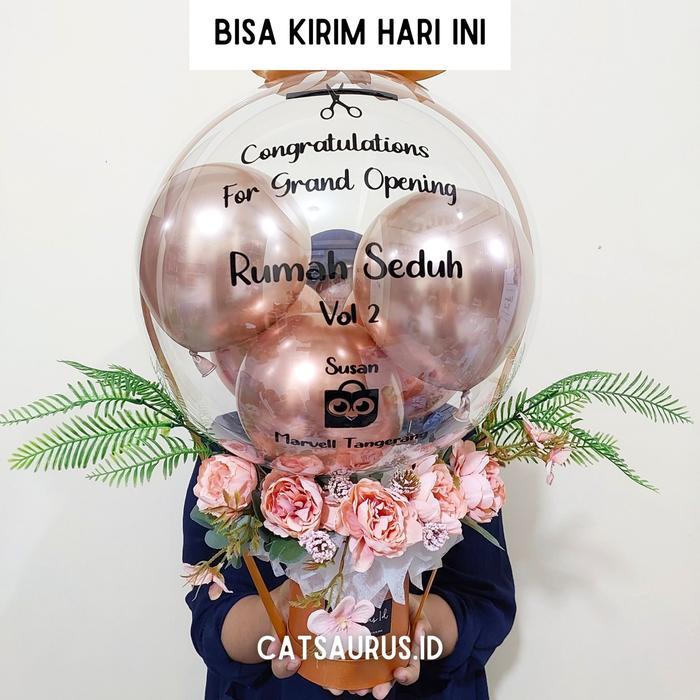 Buket Balon Wisuda Bucket Bunga Anniversary Bouquet Balloon