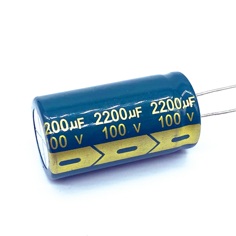 10pcs/lot 100v 2200UF aluminum electrolytic capacitor size 22*40 2200UF 20%