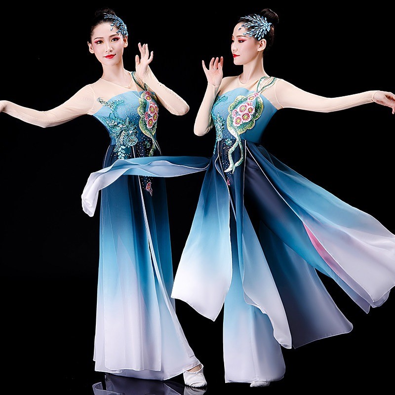 Classical Dance Costumes Female Elegant Summer Chinese Style Fairy Ancient Style Solo Dance Yangko