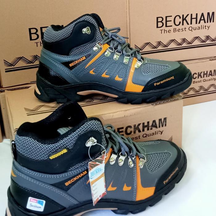 Consina Shoes - Sepatu Paramount Beckham Boots Abu Orange Size 39-43 / Sepatu Gunung / Sepatu