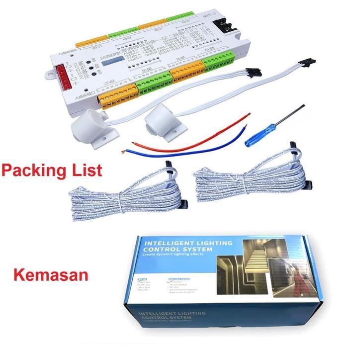 LED MOTION SENSOR LAMPU STRIP SENSOR GERAK TANGGA LED FLEKSIBEL PENGONTROL OTOMATIS SISTEM 32