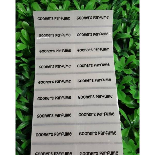 TERBARU STIKER LABEL NAMA WATERPROOF POLOS TRANSPARAN ORIGINAL