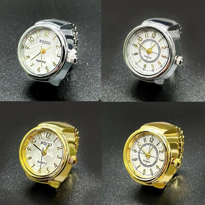 SALE Vixplorn Jam Tangan Cincin Digital Emas / Jam Tangan Retro Cincin Mini / Perhiasan Jam Tangan