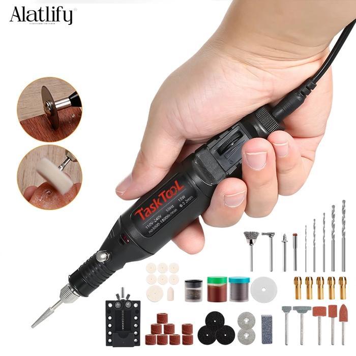 Krisbow Modern - Bor Mini Buat Poles 12V Dc 18000 Rpm Mini Drill Electric Engraver Grinder Ukir Kayu