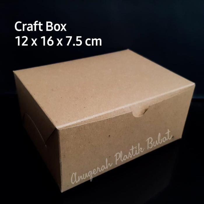 Dus Snack 12X16 Non Laminasi Isi 50/ Dus Kraft 12X16 / Snack Box