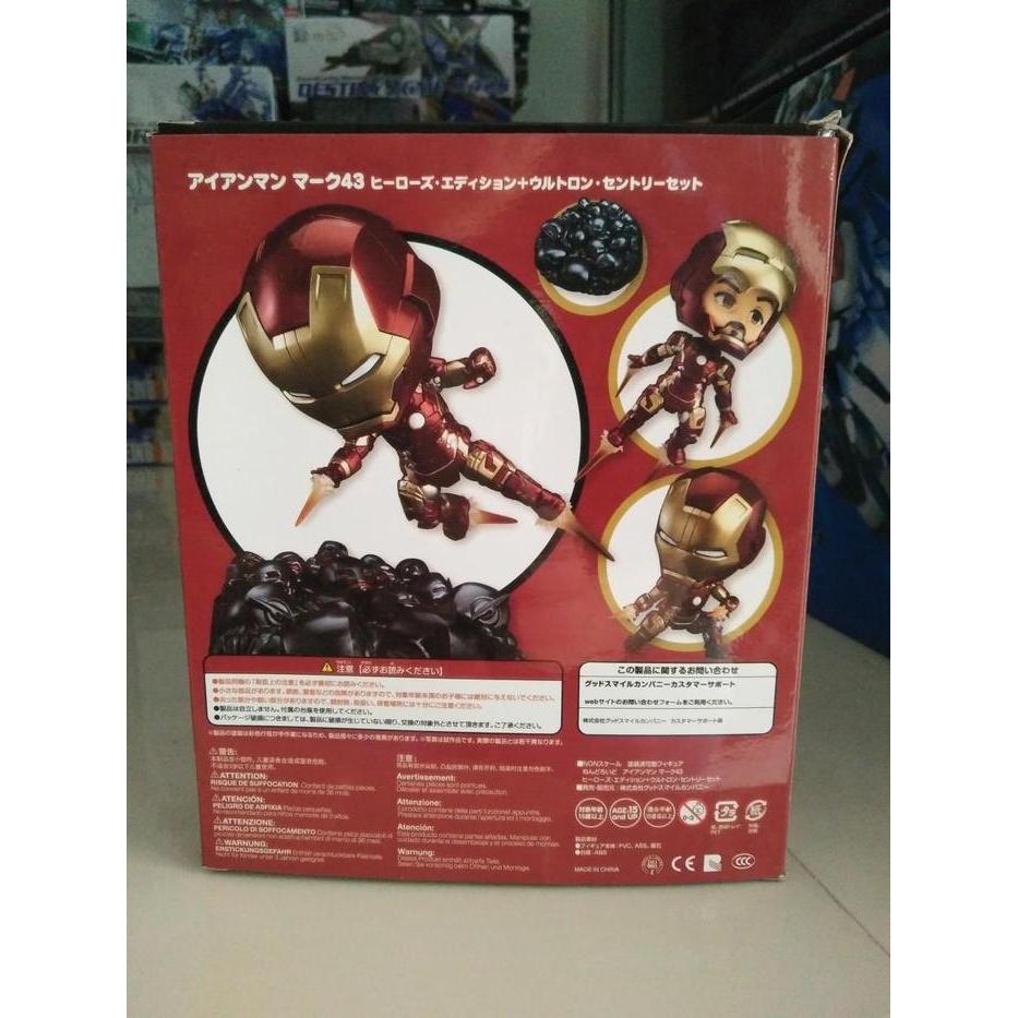 HOT SALE NENDOROID NENDO IRONMAN 543 IRON MAN MARK 43 HERO EDITION AVENGER OF ULTRON NEW KWS