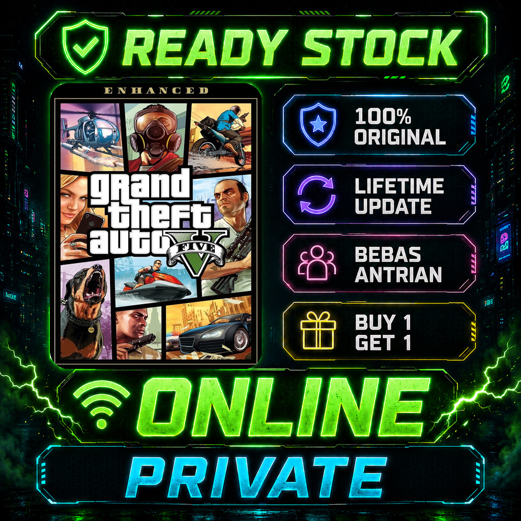 GTA 5 Bisa Roleplay ONLINE PRIVATE PC 100% Original Lifetime Update Beli 1 Gratis 1