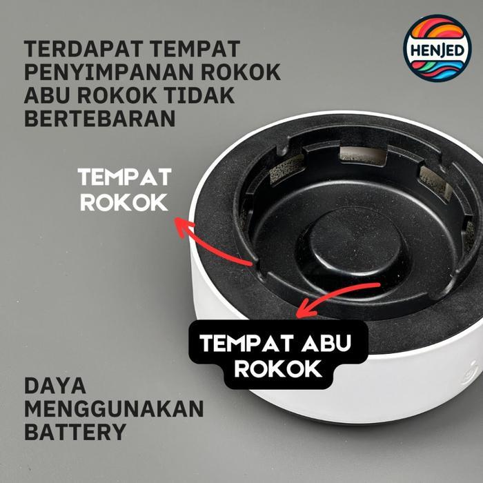 TERLARIS Asbak Rokok Pintar Elektrik Penghisap Asap Pembersih Udara Air Purifier Tempat Abu Rokok