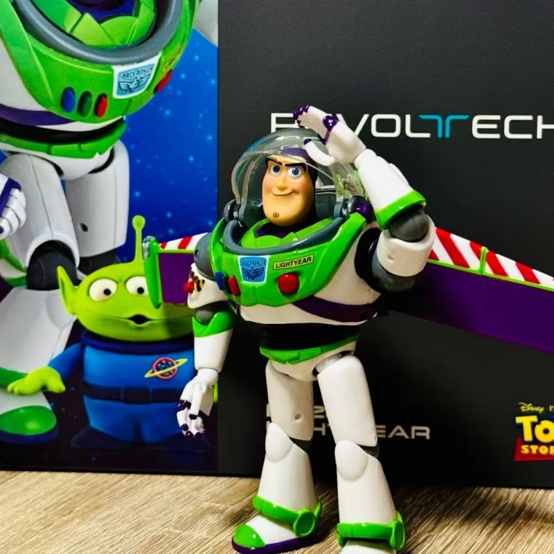 Original Kaiyodo Revoltech Toy Story Buzz Lightyear Woody Jessie Action Figures Anime Ornaments