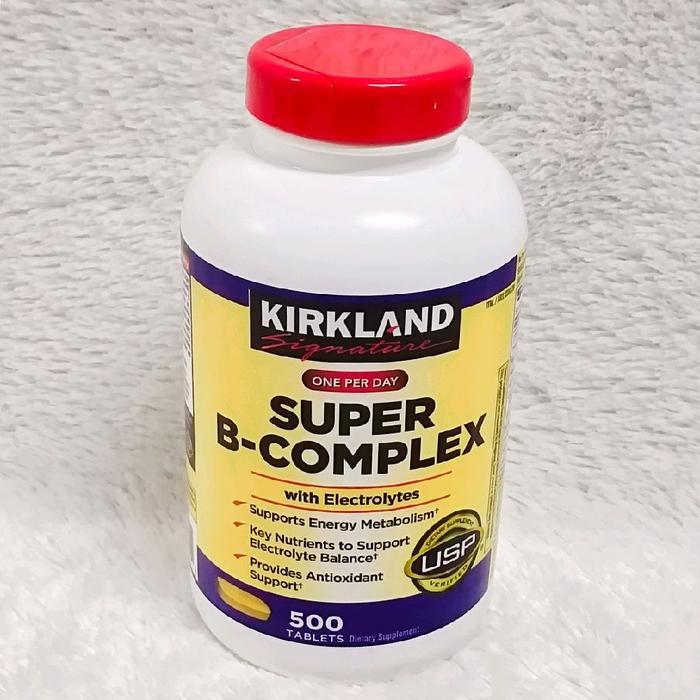 Kirkland Signature Super B-Complex dengan Elektrolit 500 Tablet Mendukung Metabolisme Energi