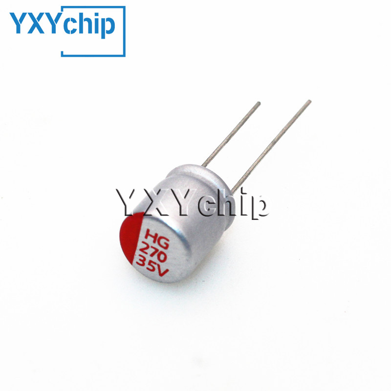 4PCS/Lot 270UF 35V 270 VHC DIP-2 10x12.5mm 5.5x16mm Solid State Motherboard Capacitor