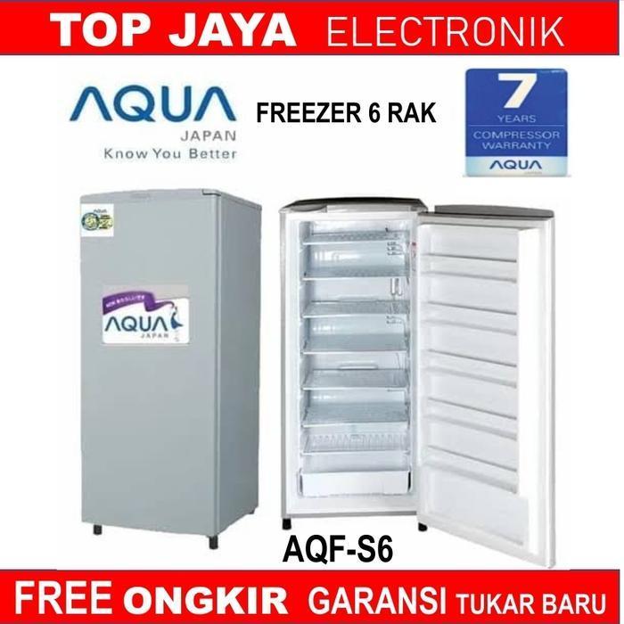 FREEZER AQUA 6 RAK/AQUA FREZER 6 RAK BARU BERGARANSI RESMI