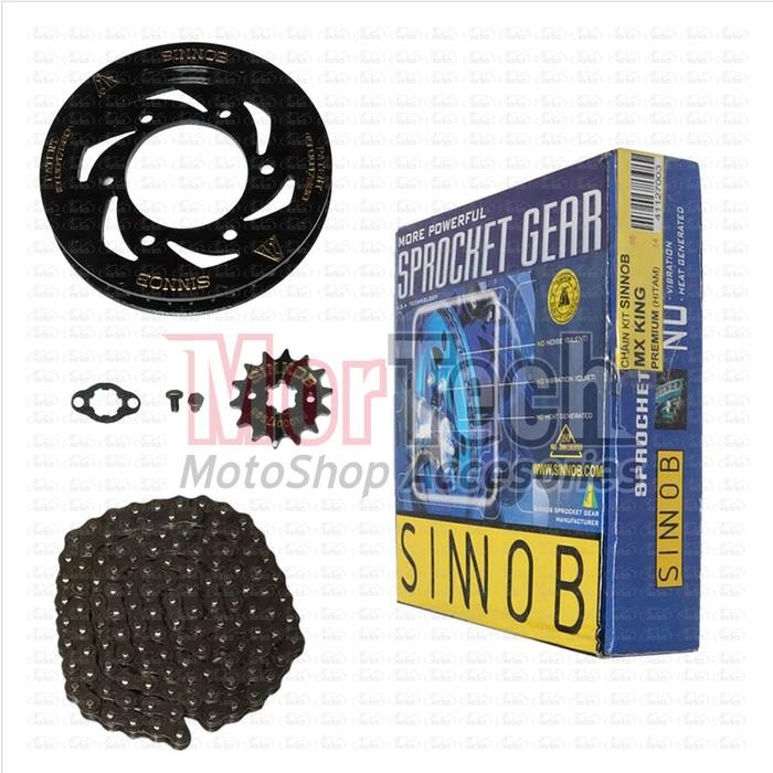 Chain Kit Gear Set Rantai Motor Sinnob Jupiter Mx King Premium