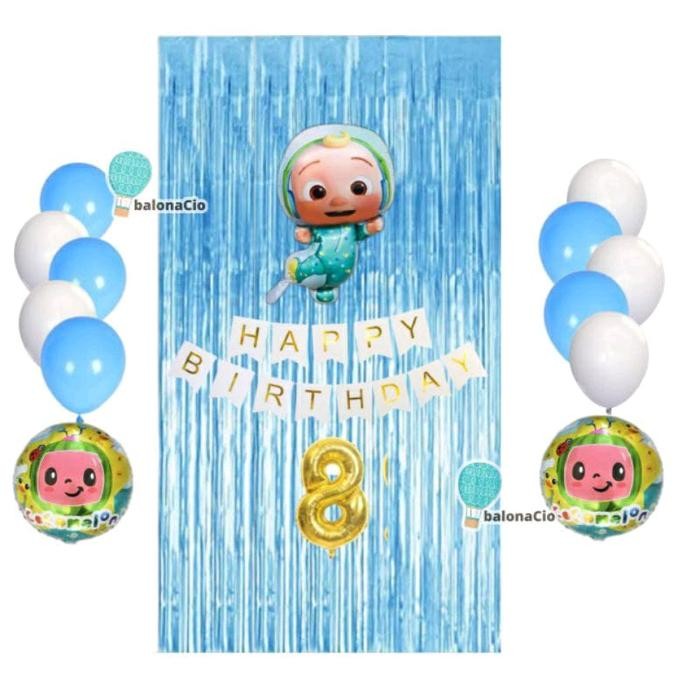PAKET ULANG TAHUN COCOMELON / DEKORASI ULANG TAHUN ANAK