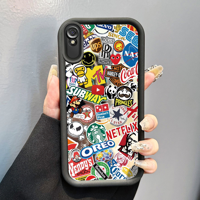 Casing Hp Xiaomi Redmi 9A Redmi 9i Redmi 9T Redmi 9 Power Case Casing pola ikon Kesing HP Cesing cer