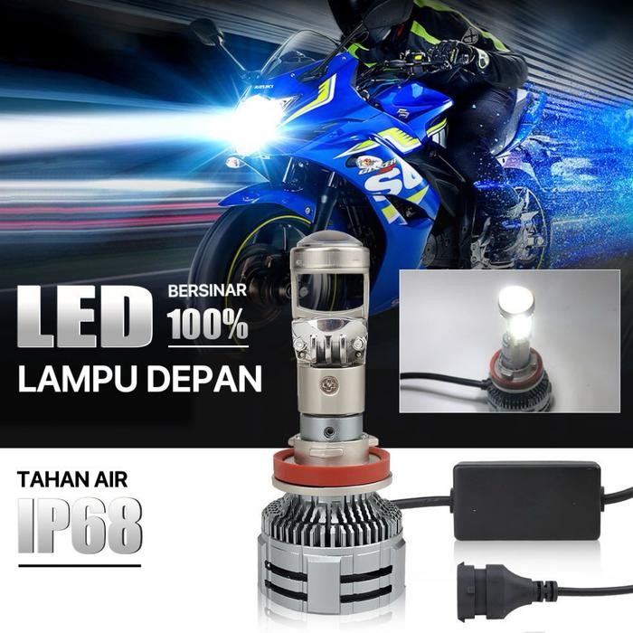 H11 /HB3 9005 H4 H7 HB4/9006 LAMPU LED MINI BILED Y10D PROJIE SATU SET HEADLAMP / FOGLAMP MOBIL 120W
