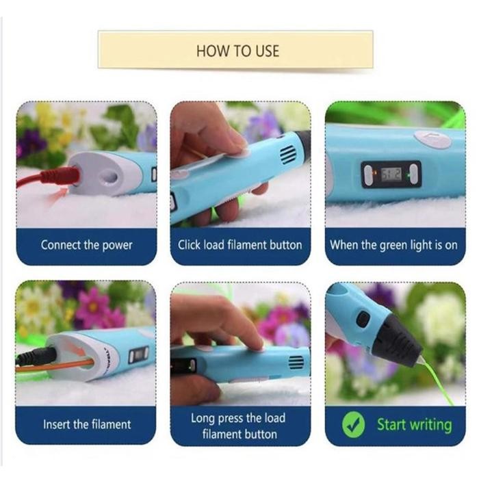 

3D Stereoscopic Printing Pen For 3D Drawing 3D Pen Mainan