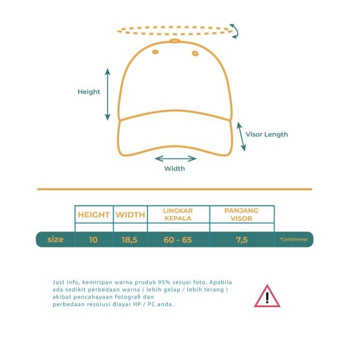 New // Artch - Arean Orange - Topi Baseball Cap Hat // 100% Original