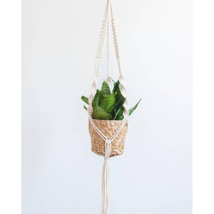 

tali gantungan pot macrame