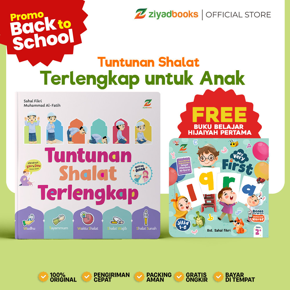 Tuntunan Shalat Terlengkap Untuk Anak - Buku Sholat Anak Bergambar Lengkap