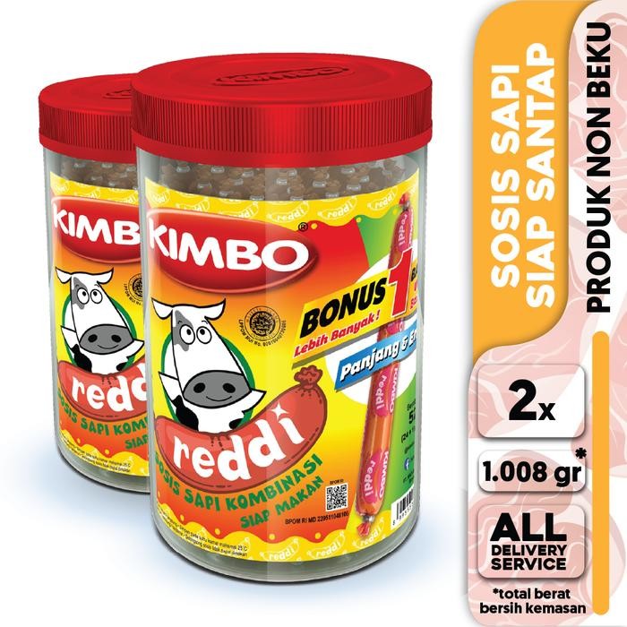 

Pilihan- Kimbo Reddi Sosis Sapi Toples Twin Pack