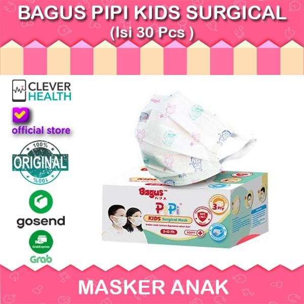 BAGUS PIPI KIDS SURGICAL 30 PCS / MASKER ANAK